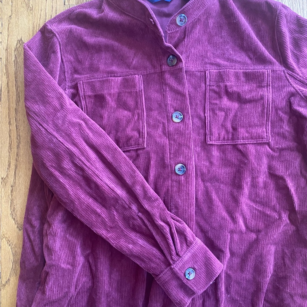 Lands End Corduroy Button-Up Shirt
